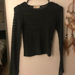 Hollister lace crop too